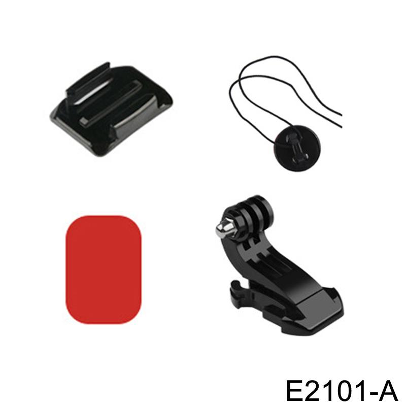 Adjustable Helmet Chin Mount Curved Side Adhesive Mount for GoPro Hero 13 12 1110 9 8 DJI OSMO SJCAM Action Camera Accessories