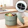 Seau à compost de cuisine grande capacité Poubelle de cuisine sans odeur Déchets alimentaires