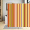 Geometric Lines Shower Curtain Colorful Stripe Printing Waterproof Bathroom Decor Polyester Fabric Curtains With 12 Pcs Hooks