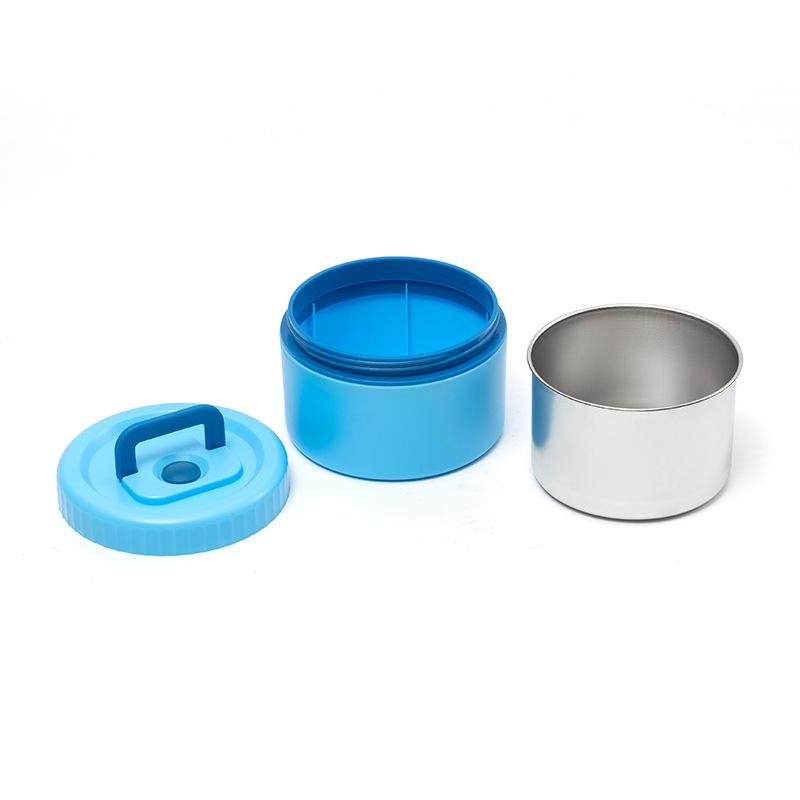 

In Stock 4-Compartment Student Lunch Box with Soup Cup - Food Grade and Fresh-Keeping. 22*18*7.5cm