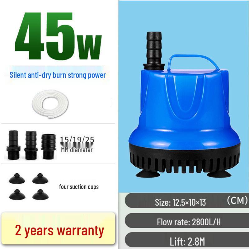 Leise Tauchpumpe für Aquarien und Schildkrötenbecken - Effiziente Wasserzirkulation und Kotabsaugung
