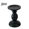 Decorative Candle Holder Vintage Holder Black Matte Pillar Holders