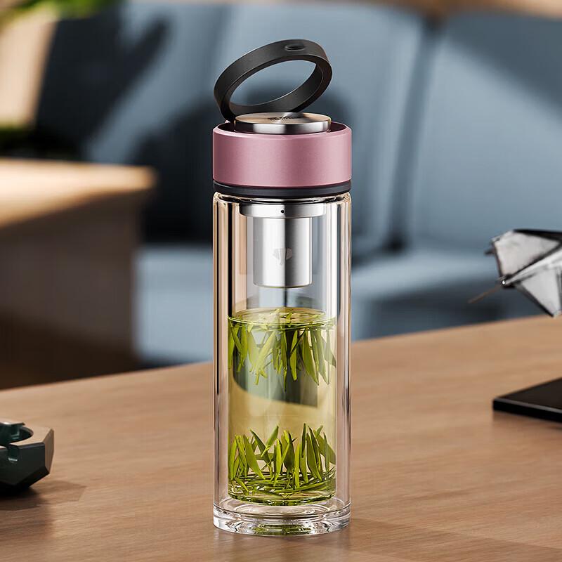 Wanxiang Double-Walled Glass Tumbler with Carrying Loop