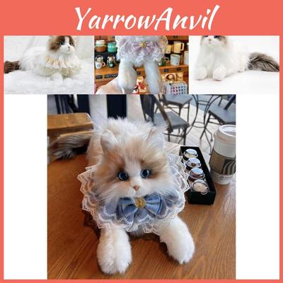 Adorable Plush Cat Toy Soft Fabric Kawaii Kitty Doll Gift For Kids Birthday