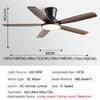 Modern Home 48 Inch Ceiling Fan Light Strong Wind DC Remote Control Ceiling Fan Home Atmosphere Silent Decorative Fan
