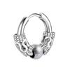 Stainless Steel Huggie Hoop Dangle Earrings Punk Hip Hop Vintage Feather Cross Spike Sword Triangle Drop Earrings for Men Wome