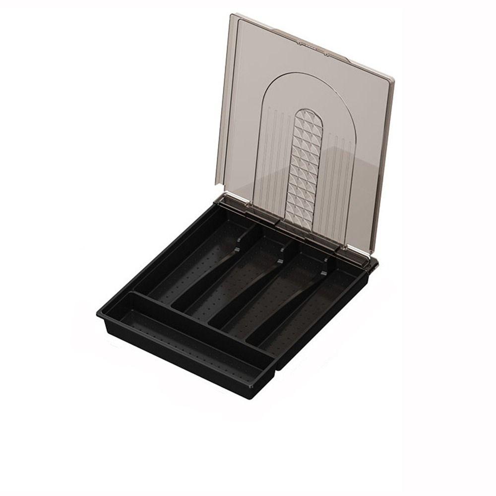Large Capacity Silverware Drawer Organizer Plastic Cutlery Separation Trays Drawer