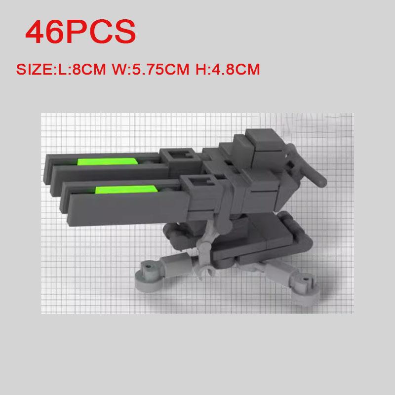 MOC Building Blocks Military Scene Character Accessories Assembled Artillery Mech Radar Receiving Station Bricks Gift Toy K063