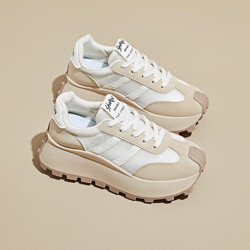 Koreanische New Dad Schuhe für Damen im Sommer Studenten Sport- und Freizeitschuhe Mesh Atmungsaktiv und Erhöhen die Körpergröße