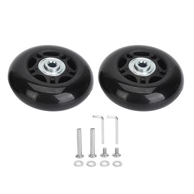 2Pcs Luggage Suitcase Replacement Wheels Universal Rubber Swivel Caster Wheels Bearings Repair Kits