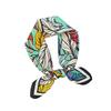 Light Luxury Retro Plant Flower Summer Silk Scarf Women's Daily Commuting Decoration Chinese Square Scarf Fashion Versatile Foreign Style Shawl