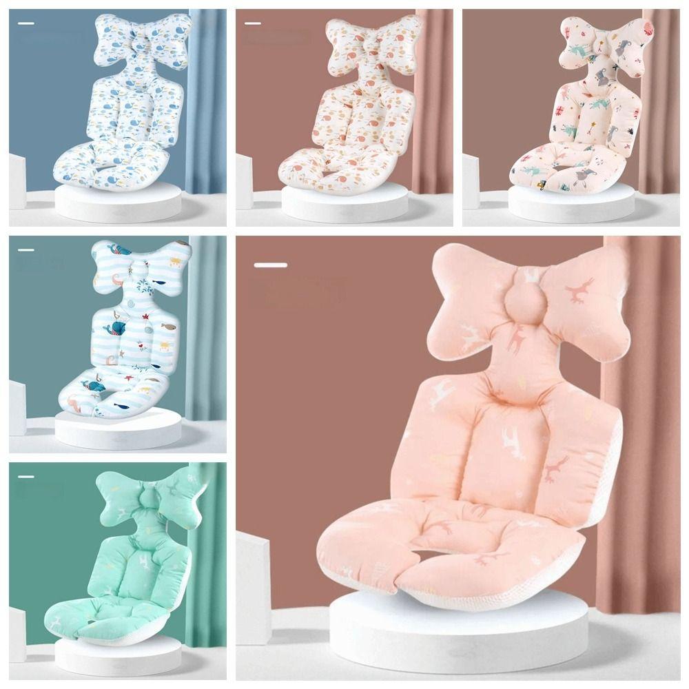 Cartoon Printed Baby Stroller Cushion Comfortable Dining Chair Cotton Pad  Travel Essential