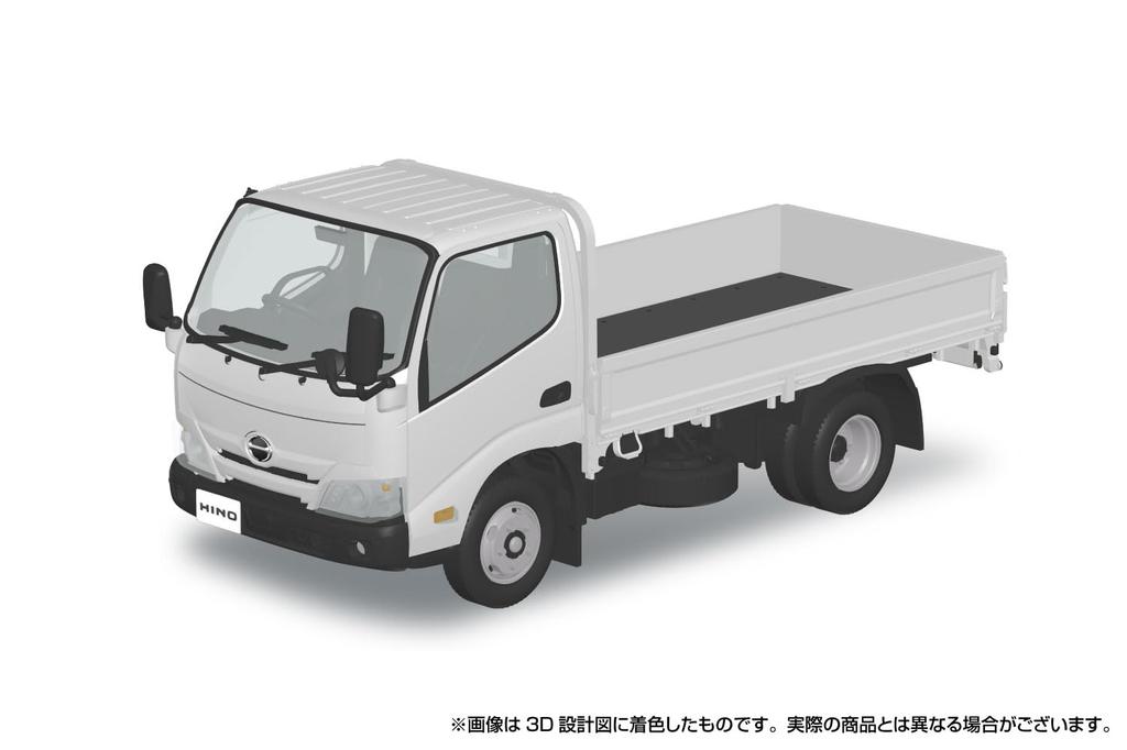 Aoshima Bunka Kyozai Rakupla Snap Kit Hino Dutro Flatbed Scale Plastic Plastic Model Kit (AOSHIMA) No. 23-WE (White) 1/32 Pre-Colored