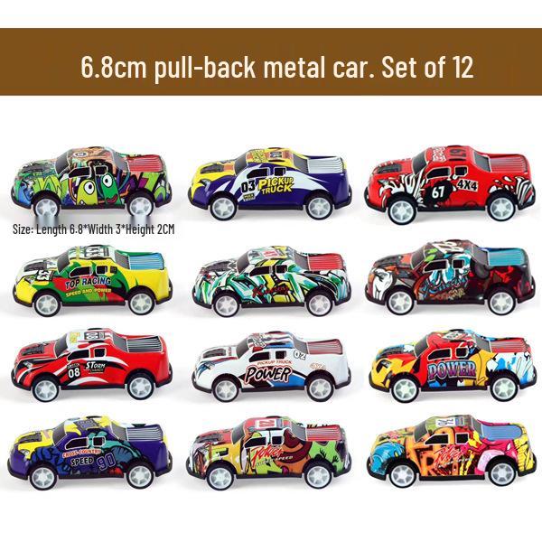 Children's Alloy Pull-Back Tin Car Model Toys