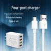 Universal Multi-Port USB Charger for Fast Charging Android Devices - Compatible with Huawei, Xiaomi, Vivo, and OPPO Phones