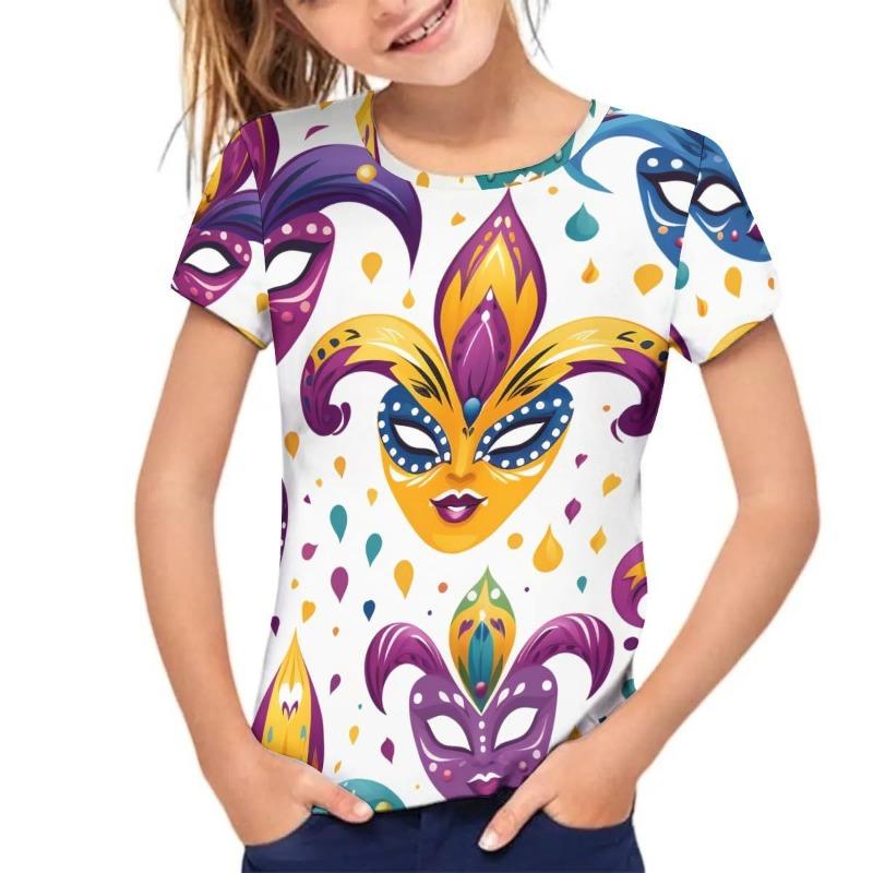 Kids T Shirt Short Sleeved T-shirt Summer Children's Printed Top Stylish Summer Outfit Shirt