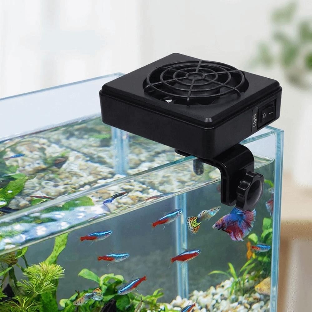 Wall Mounted Aquarium Wall Fan Adjustable Fish Tank Cooler 20 Mm Tank Thickness