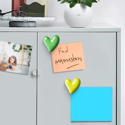 10 Buc Magneți de Frigider Acrilic Inimă Iubire DIY Casă Birou Bucătărie Dulap Frigider Decor Magnetic Ornament Formă Inimă Galvanizat