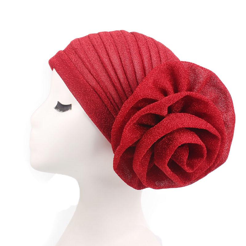 Big Flower Turban Hat Indian Hat 