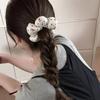 New Cute Flower Hair Band Bow Plaid Elastic Hair Ring Ties Headwear Girls Women Hair Accessories