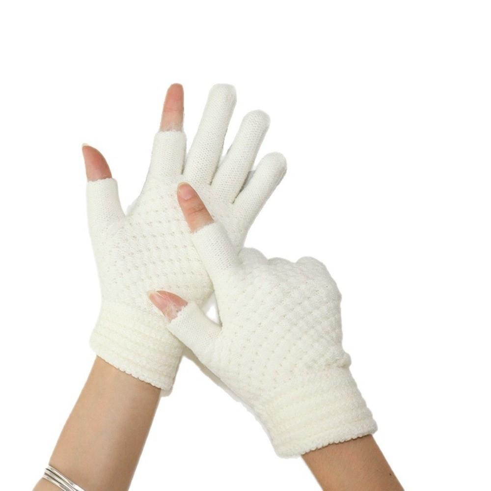 Warm Winter Knitted Gloves Elastic Cycling Gloves New Touch Screen Gloves Outdoor