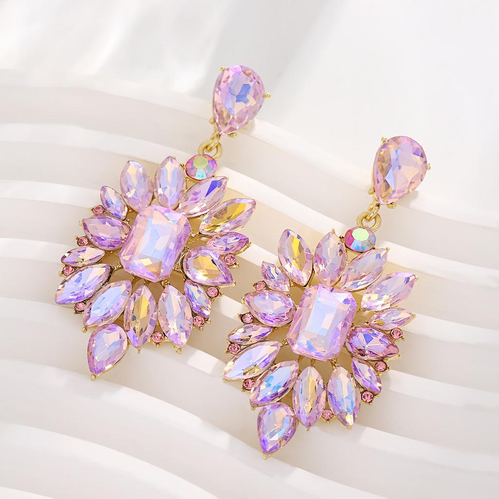 Elegant Alloy Drop Earrings For Women With Vintage Design Perfect For Evening Parties And Formal Events
