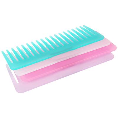 Peigne à dents larges, grand démêlant pour cheveux bouclés, brosse de coiffure sèche et humide