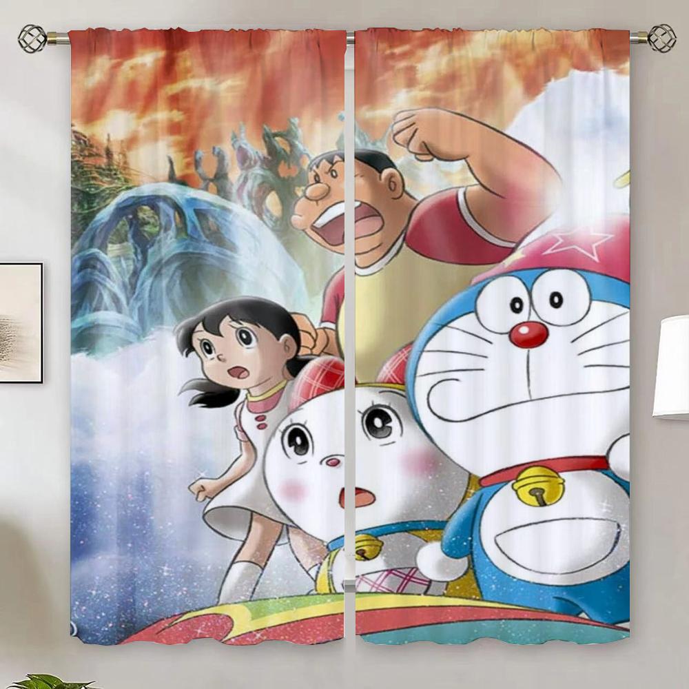 

D-Doraemons Luxury Living Room Curtains for Living Room 2 Elegant Pieces Cheap Things With Free Shipping for Home Shower Curtain W50xH70cmx2pcs-CL