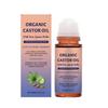 Ulei de ricin auriu organic Roll-On 1-3X cu cuarț roz | 100% pur pentru piele 50ML