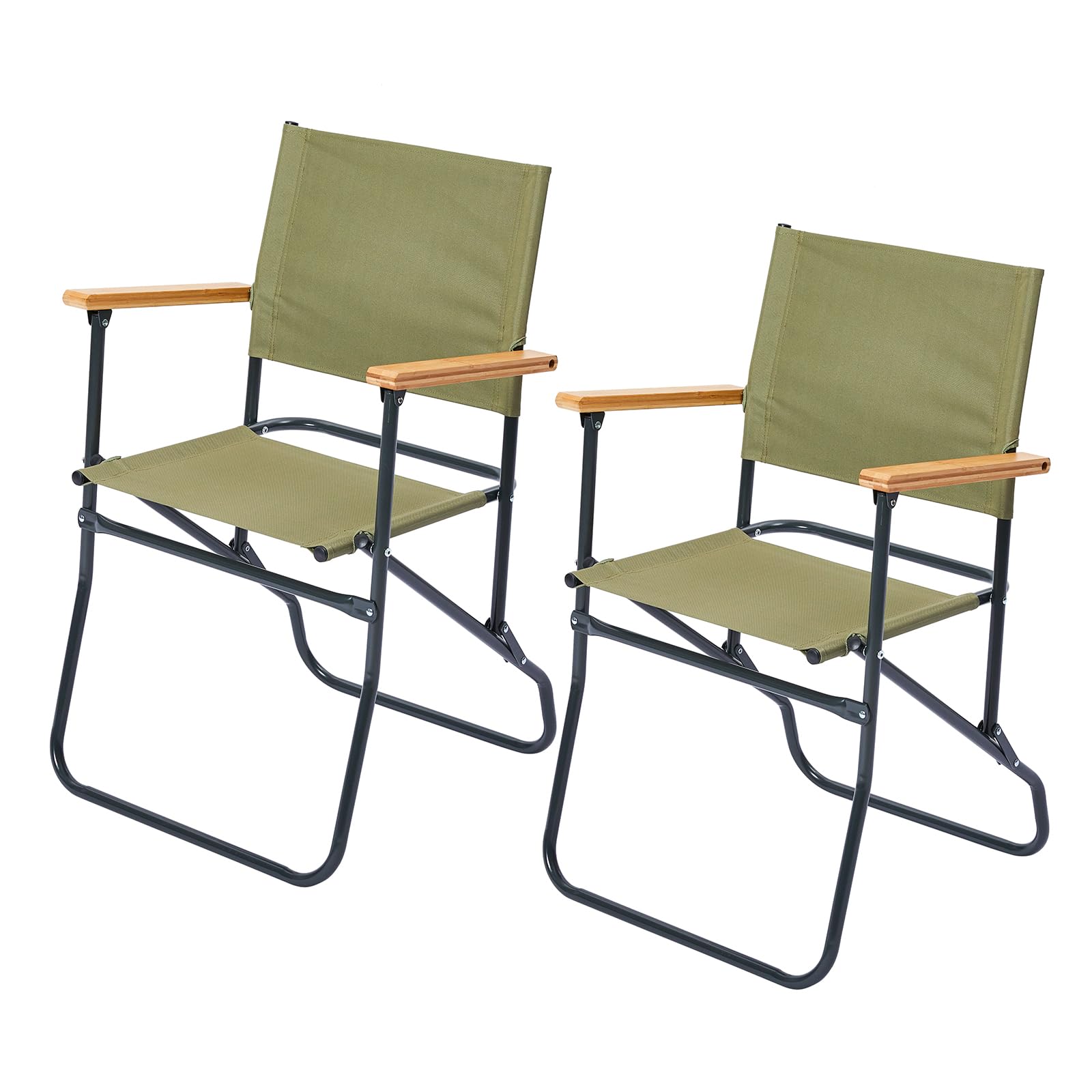 

SOLO UP Outdoor Chair Rover Chair Set of 2 Camping Chair Folding Chair Olive [Limited Edition!] M-2094 оливковый