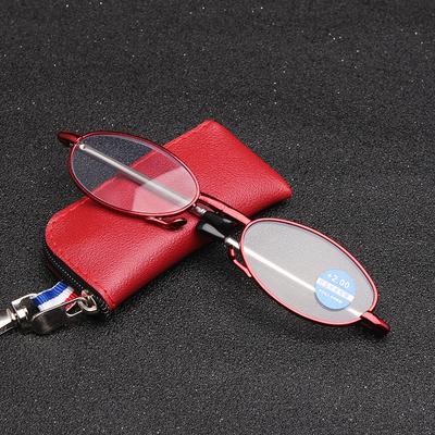 Reading Glasses Men Folding Presbyopia Glasses Metal Telescopic Glasses Legs Black Retro Glasses for Men +1.0 To +4.0 Unisex