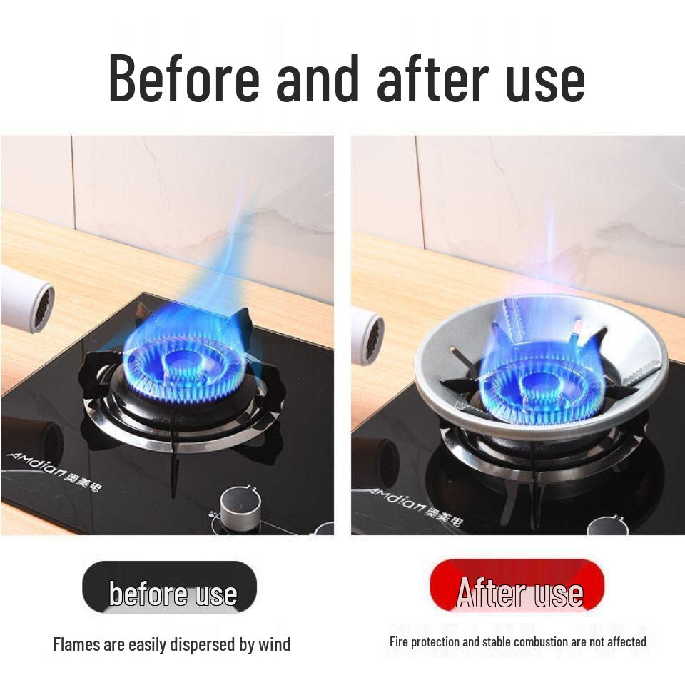 Energy-Saving Gas Stove Heat Reflector & Windshield
