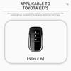 For Toyota Crown Hilux Fortuner Camry Land Cruiser Prado Protect Shell Fob Accessories Car Remote Key Case Cover