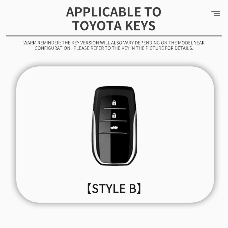 For Toyota Crown Hilux Fortuner Camry Land Cruiser Prado Protect Shell Fob Accessories Car Remote Key Case Cover