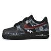 Air Force 1 Lv8Air Force Résistant à l'abrasion Antidérapant Bas Skateboard Chaussures Unisexe Noir Blanc Rouge HQ2037-006(Équipe96-)