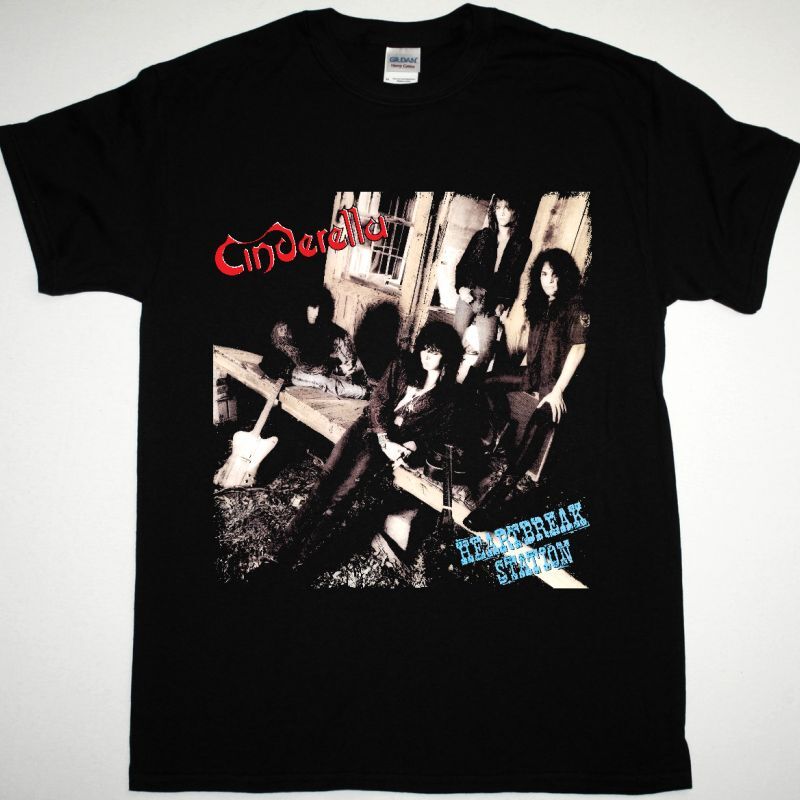 

Cinderella heartbreak station shirt Black All size Tee Shirt FN153 Unisex T-Shirt S