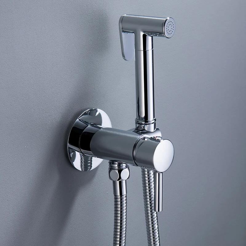 Handheld bidet faucet Portable Hot and Cold handheld bidet sprayer Toilet sprayer Bidet Spray Gold black