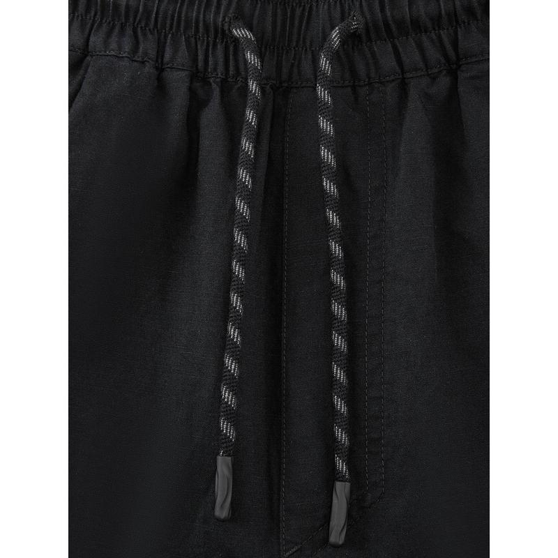Li Ning X Jackie Chan Collaboration Kung Fu Series Solid Color Comfortable Casual Shorts Unisex shorts Black AKXW175-2