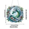 Akrylowy Specjalny Kształt Księżyc Święty Mikołaj 5D DIY Malowanie Diamentami Kropki Wisiorek Zestaw Wisiorków Diamond Art Malowanie Diamentami Ozdoby