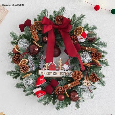 Elegant Korean Style 50cm Christmas Wreath