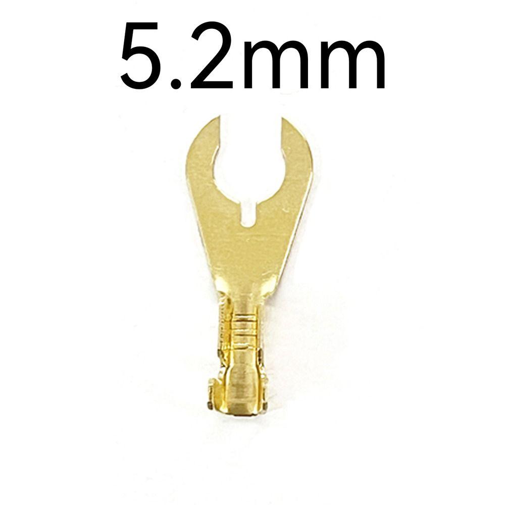 100PCS 4.2 5.2 6.2 8.2 Wire Connectors Brass Electrical Kit U-Type Terminals  Switching Power Supply