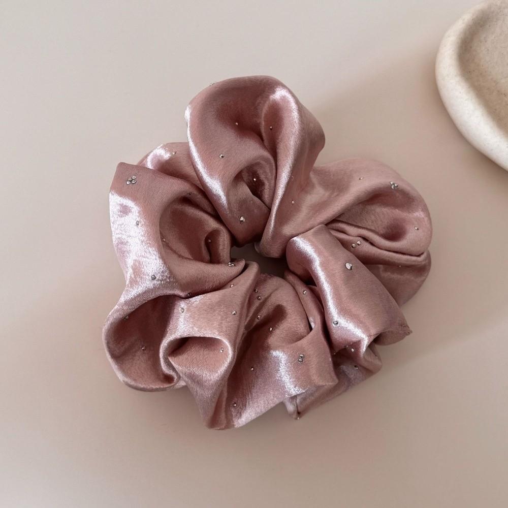 Multi Color Ponytail Hair Scrunchies Large Size Hair Bands Classic Elastic Hair Ties  Girls