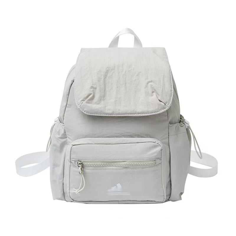 Color Solid Unisex Backpack With Laptop Pocket For Student Commuter Schoolbag