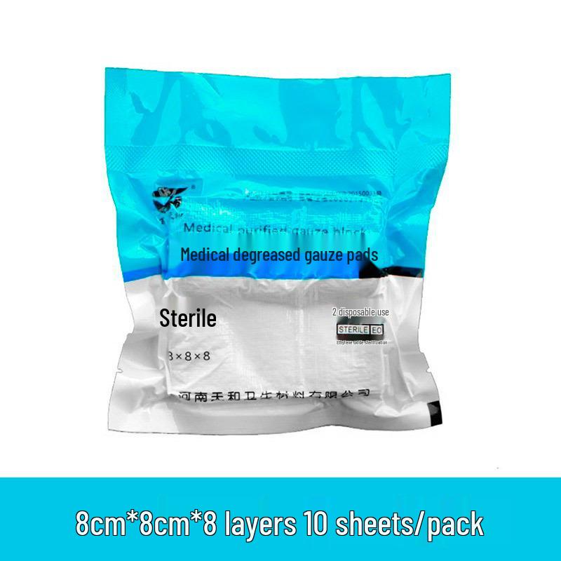 Стерильная одноразовая марлевая салфетка для ухода за ранами и хирургических повязок