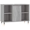 3 Piece Bathroom Furniture Set Gray Sonoma Particleboard