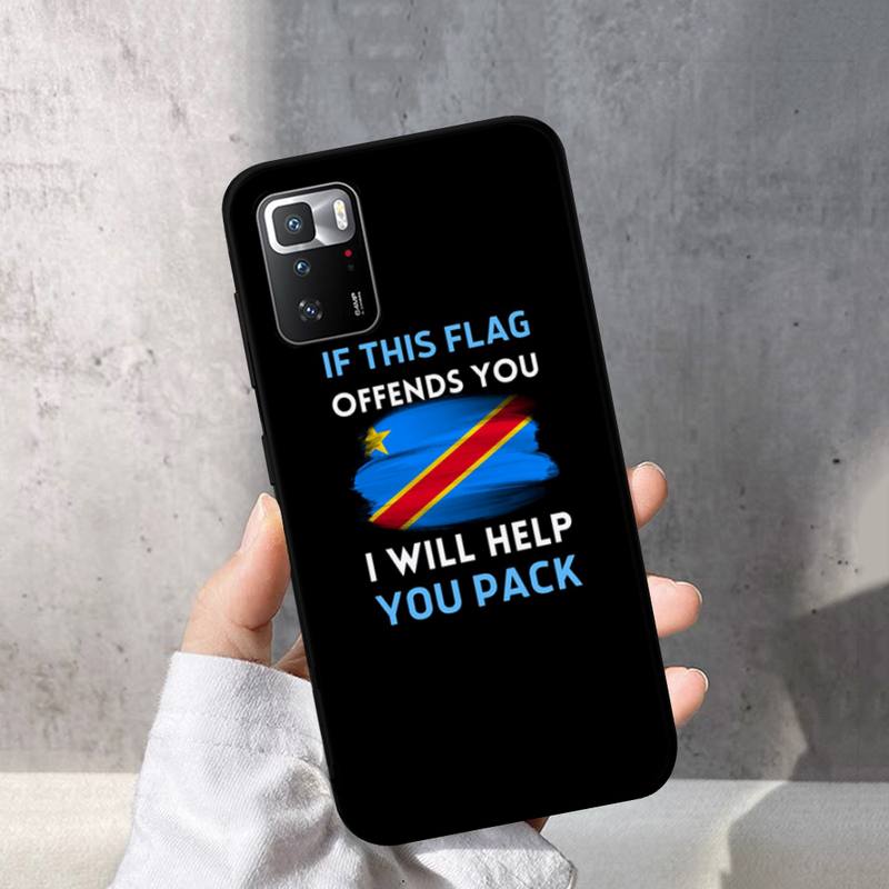Congo Flag Democratic Republic Flag Phone Case for Redmi Note 8 7 9 4 6 Pro Max T X 5A 3 10 Lite Pro