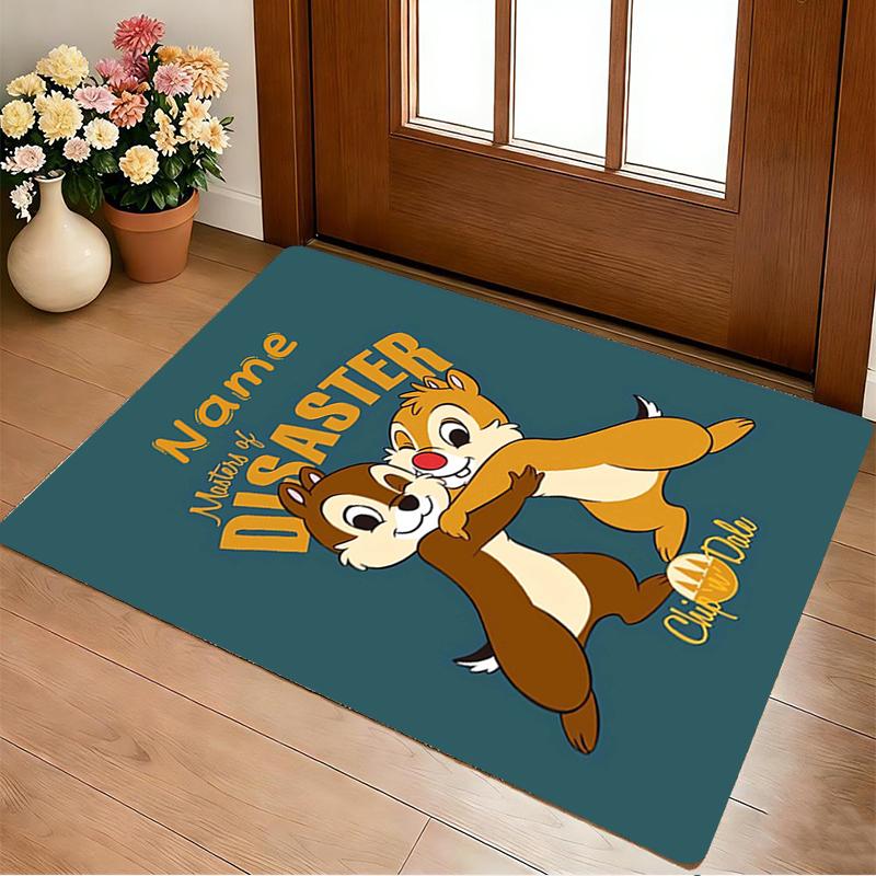Custom Name Chip Dale Adventure Living Room Non-Slip Area Rug Soft Carpet for Bedroom Kids Playroom Sofa Office Home Decor Doormat