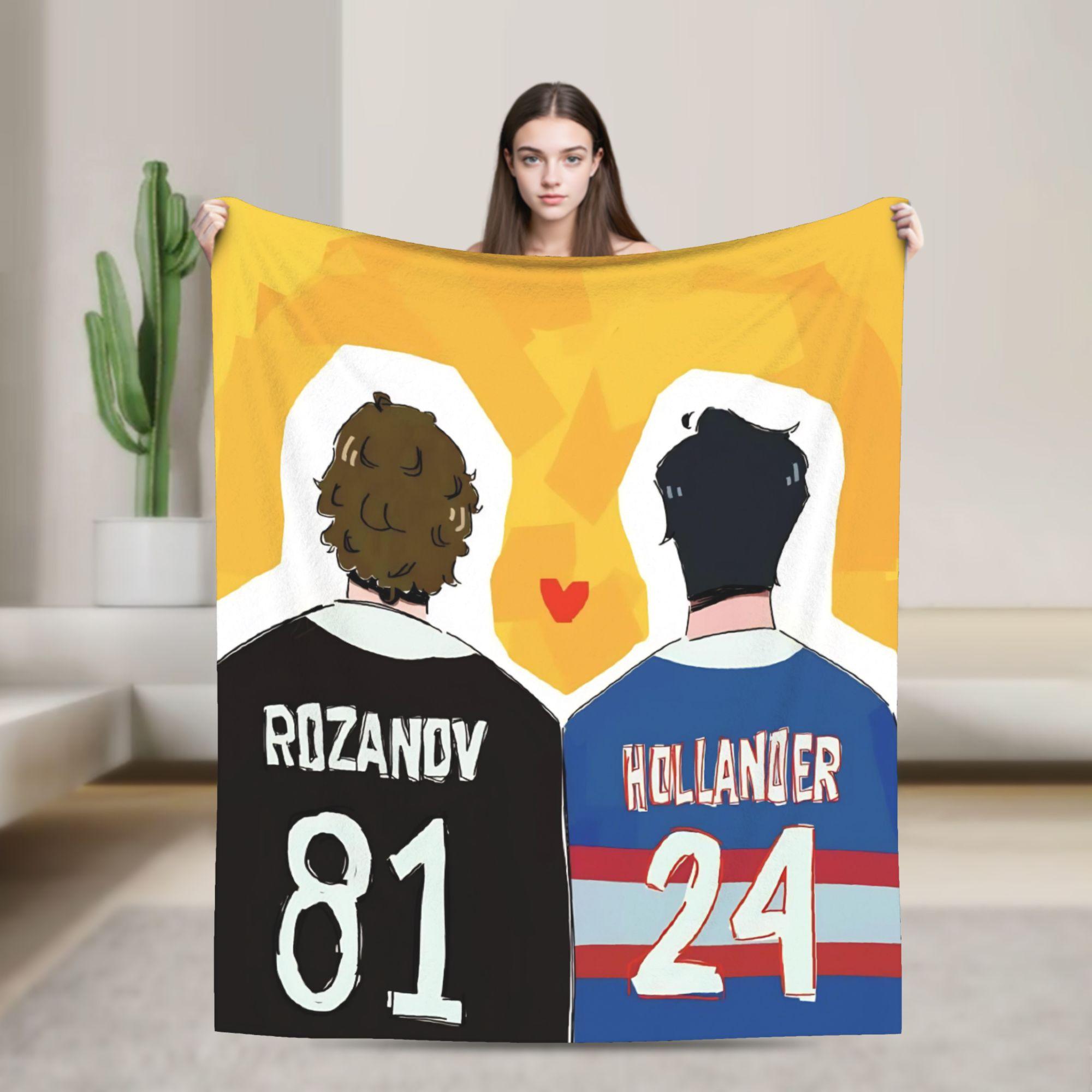 

Heated Rivalry Blankets Velvet Summer Air Conditioning Hockey Romance Portable Lightweight Thin Throw Blanket for Home Quilt 75x90cm
