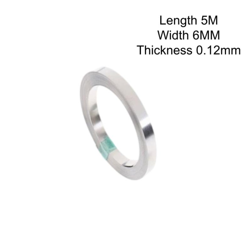 Nickel Plated Strip for 18650 21700 Battery 5m Roll 4/6/8/10mm Width for DIY Battery Pack Welding Projects