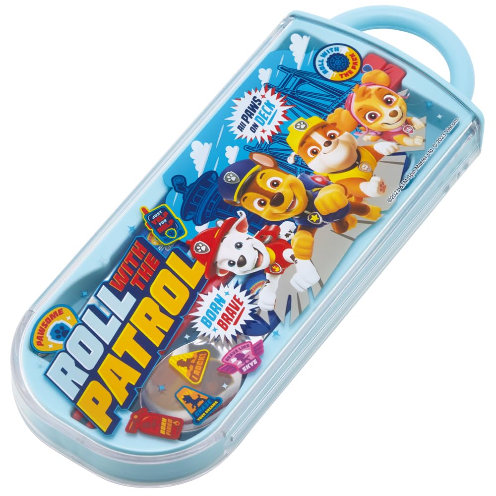 Skater Trio Set of and Paw Patrol for Made in Chopsticks, Spoon, Fork, 24, Kids, Antibacterial, Japan, TACC2AG-A